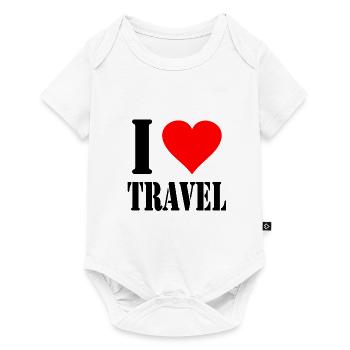 I Love Travel - Body à manches courtes Premium Bébé - blanc - Devant