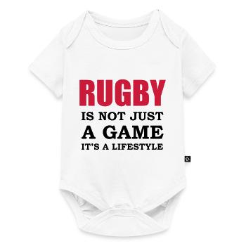 rugby style - Baby Premium short-sleeve bodysuit - white - Front
