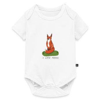Ich mag Füchse. - Baby Premium Kurzarmbody - Weiß - Vorne