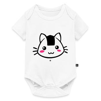 Onigiricat - chat onigiri - Baby Premium short-sleeve bodysuit - white - Front