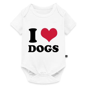 J'adore les chiens - Body à manches courtes Premium Bébé - blanc - Devant