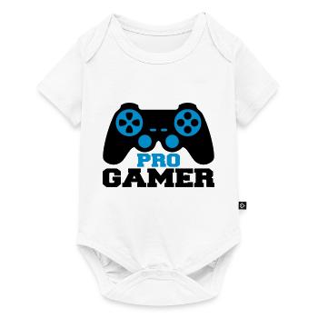 Pro Gamer Logo - Baby Premium Kurzarmbody - Weiß - Vorne