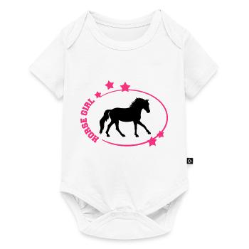 Horse Girl T-shirt/ Hoodie Design - Baby Premium short-sleeve bodysuit - white - Front