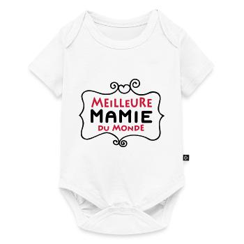 Meilleure MAMIE du monde (2c) - Baby Premium short-sleeve bodysuit - white - Front