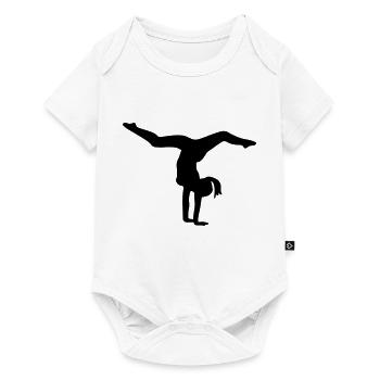 turnen_f1 - Baby Premium short-sleeve bodysuit - white - Front