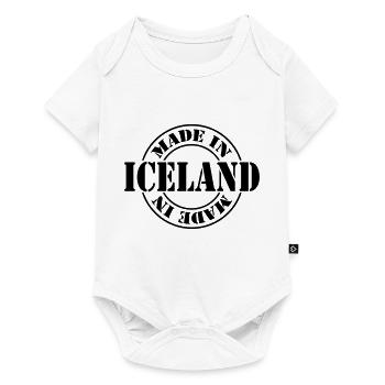 made in iceland m1k2 - Body à manches courtes Premium Bébé - blanc - Devant