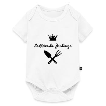 La reine du jardinage - Body à manches courtes Premium Bébé - blanc - Devant