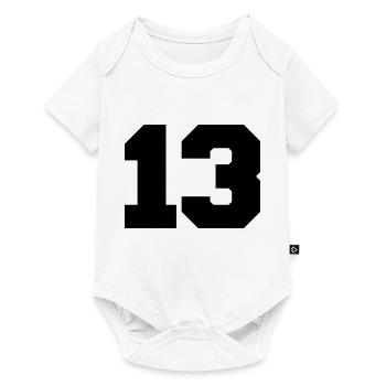 13 - Baby Premium Kurzarmbody - Weiß - Vorne