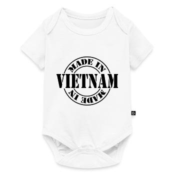 made in vietnam m1k2 - Body à manches courtes Premium Bébé - blanc - Devant