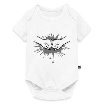 Paint Splash Drops 2 Bro Fist Fists Friends Team - Baby Premium short-sleeve bodysuit - white - Front