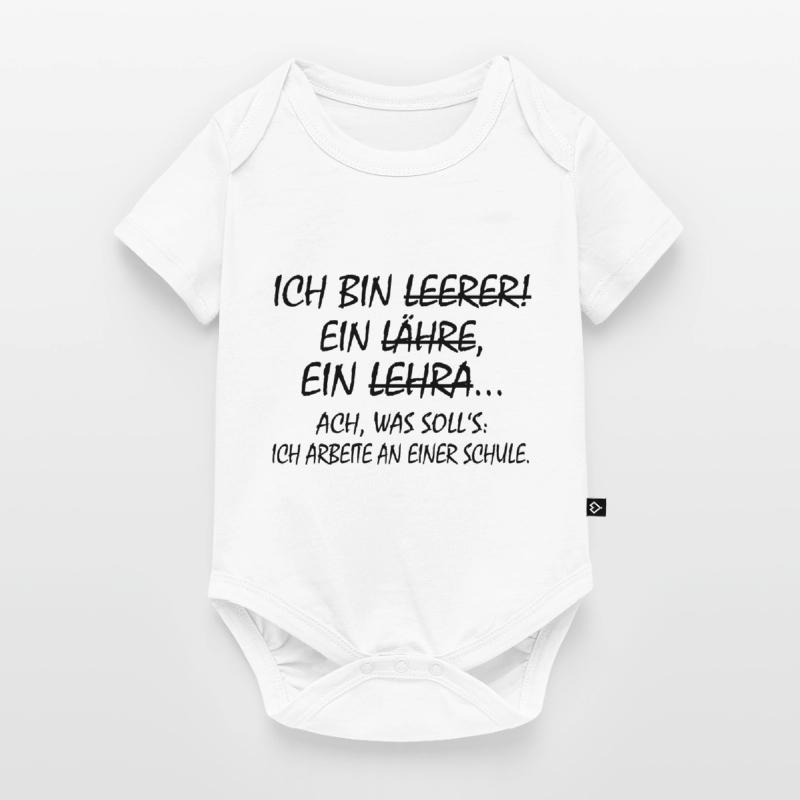 Ich bin ein Lehrer Ich Arbeite an einer Schule Baby Premium Kurzarmbody
