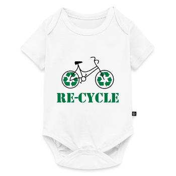 Re cycle - Body à manches courtes Premium Bébé - blanc - Devant