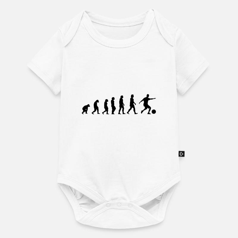 Evolution Fussball - Baby Premium Kurzarmbody - Weiß