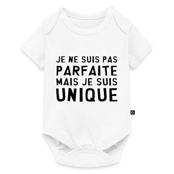 Parfaite / Unique / Bébé / Naissance / Bebe / Cool - Body à manches courtes Premium Bébé - blanc - Devant