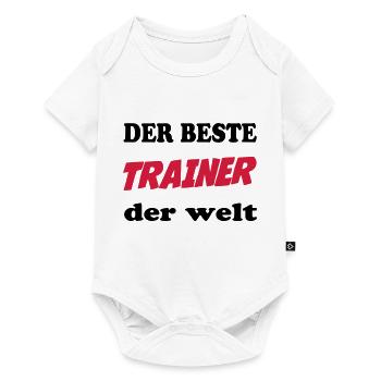 Der beste trainer der welt - Baby Premium short-sleeve bodysuit - white - Front