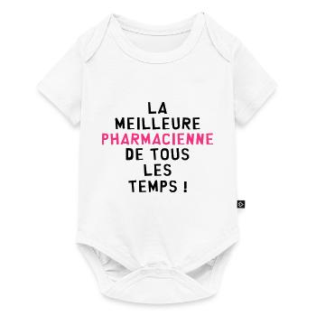 Pharmacien / Pharmacienne / Pharmacie / Médecin - Body à manches courtes Premium Bébé - blanc - Devant
