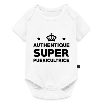 Puériculture / Puéricultrice / Bébé / Maternelle - Body à manches courtes Premium Bébé - blanc - Devant