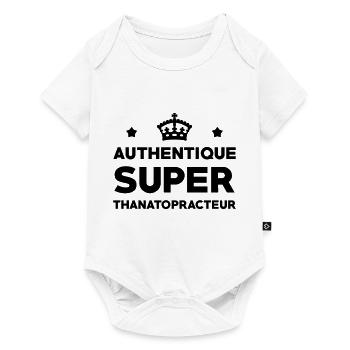 Thanatopraxie / Thanatopracteur / Thanatopractrice - Body à manches courtes Premium Bébé - blanc - Devant