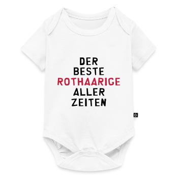 Rothaariger Rothaarige Rothaarig Rot Rotschopf - Baby Premium Kurzarmbody - Weiß - Vorne