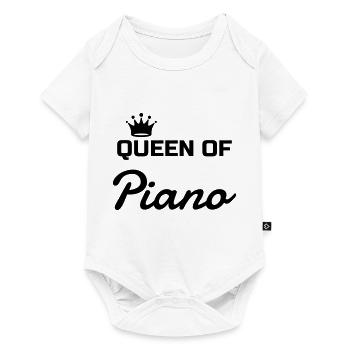 Piano - Pianist - Music - Musik - Musique - Baby Premium short-sleeve bodysuit - white - Front