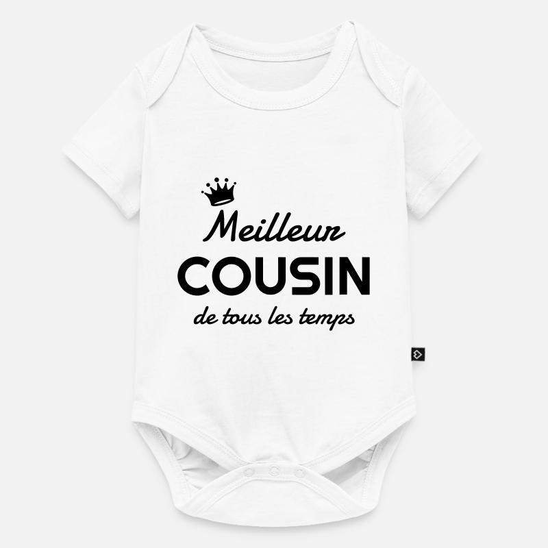 Cousin - Cousine - Famille - Bébé - Naissance - Body à manches courtes Premium Bébé - blanc