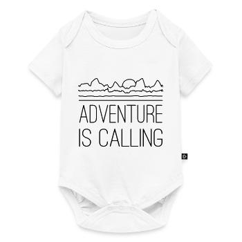 Adventure is calling - Baby Premium short-sleeve bodysuit - white - Front