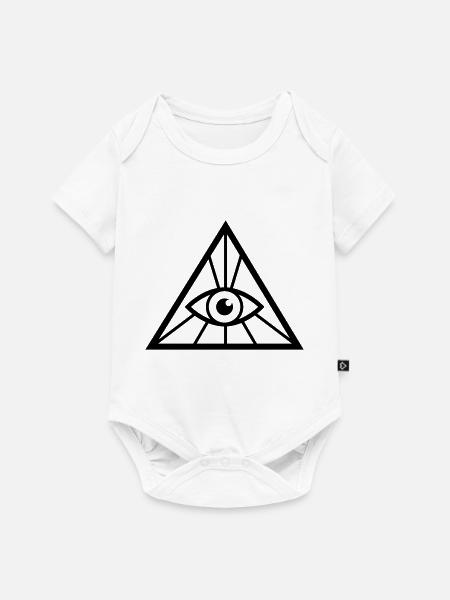 Auge - Baby Premium Kurzarmbody - Weiß