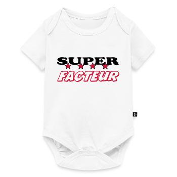 Facteur / Factrice / Poste / Papa / Maman - Body à manches courtes Premium Bébé - blanc - Devant