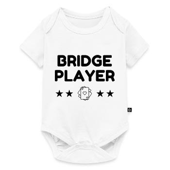 bridge / bridgeur / bridgeuse / cartes - Body à manches courtes Premium Bébé - blanc - Devant