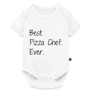 pizza / pizzaiolo / chef / italie / pizzaiola - Body à manches courtes Premium Bébé - blanc - Devant
