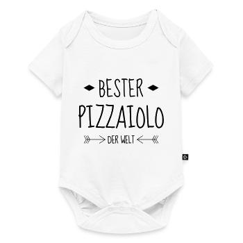 pizza / pizzaiolo / chef / italie / pizzaiola - Body à manches courtes Premium Bébé - blanc - Devant