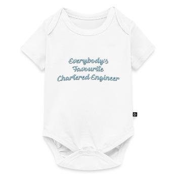 Everybodys favourite chartered engineer - Baby Premium short-sleeve bodysuit - white - Front