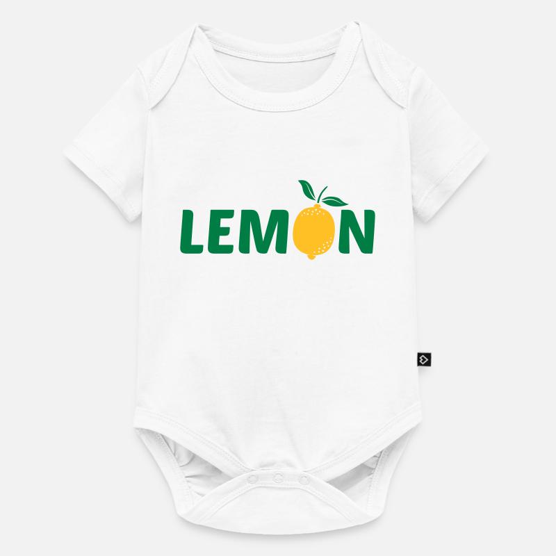 Création de logo LEMON - Body à manches courtes Premium Bébé - blanc