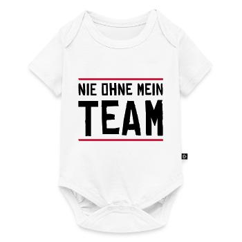 nie ohne mein team - Baby Premium Kurzarmbody - Weiß - Vorne