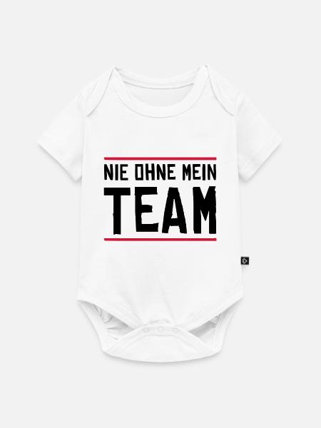 nie ohne mein team - Baby Premium Kurzarmbody - Weiß