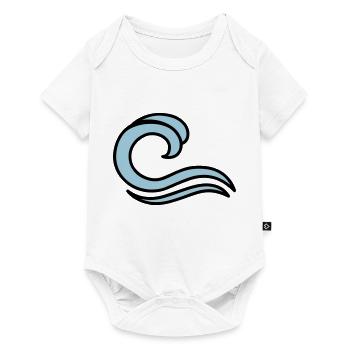 waves - Baby Premium short-sleeve bodysuit - white - Front