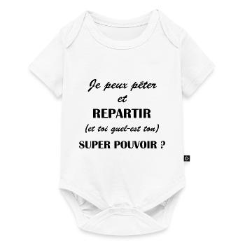 je peux péter et repartir humour cadeau citations - Body à manches courtes Premium Bébé - blanc - Devant