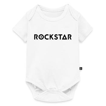 Paroles de rock star - Body à manches courtes Premium Bébé - blanc - Devant