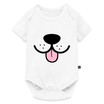 Dog funny snout dog snout funny mask - Baby Premium short-sleeve bodysuit - white - Front