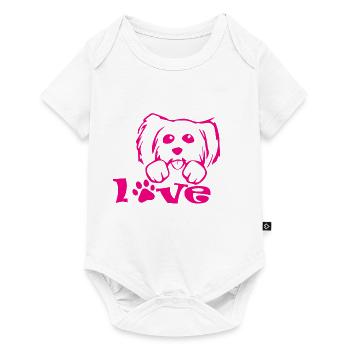 Chien chien - Body à manches courtes Premium Bébé - blanc - Devant