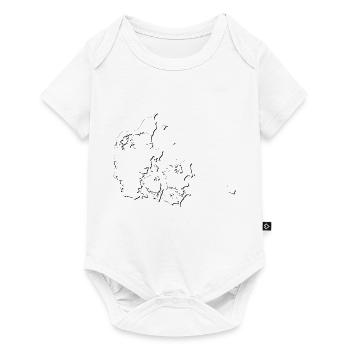 Carte du Danemark en tant qu’aperçu - Body à manches courtes Premium Bébé - blanc - Devant
