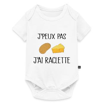 Je Peux Pas J'ai Raclette - Body à manches courtes Premium Bébé - blanc - Devant