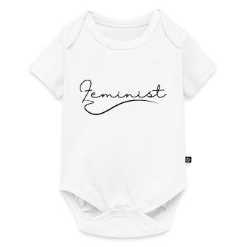 Feminist Woman Feminism Gift - Baby Premium short-sleeve bodysuit - white - Front