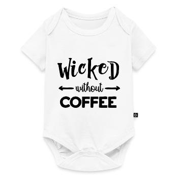 Wicked sans café - Body à manches courtes Premium Bébé - blanc - Devant