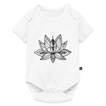 Lotus Fleur - Body à manches courtes Premium Bébé - blanc - Devant