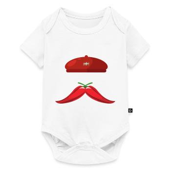 BASQUE - pays basque - Body à manches courtes Premium Bébé - blanc - Devant