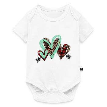 CORAZON ANIMAL PRINT - Baby Premium short-sleeve bodysuit - white - Front