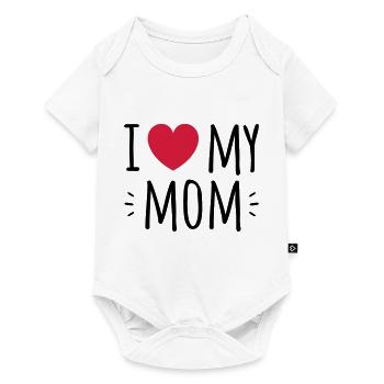 I love my mom - Baby Premium Kurzarmbody - Weiß - Vorne