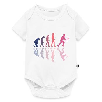 The Evolution of Hurling - Baby Premium short-sleeve bodysuit - white - Front