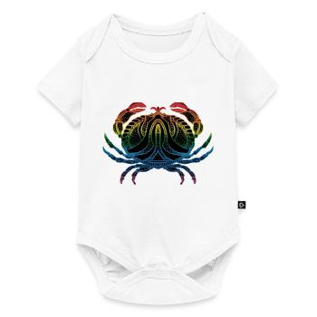 Krabbe - Baby Premium Kurzarmbody - Weiß - Vorne